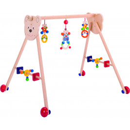 Portique d'activité Heimess sur roulettes ourson petit coeur