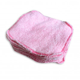 Wipes organic cloth Naturiou bamboo pink