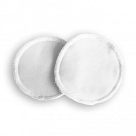 Coussinets d'allaitement lavables bambou Naturiou blanc