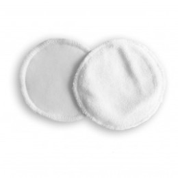 Coussinets d'allaitement lavables bambou Naturiou blanc