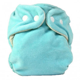 Couche classique So Bamboo avec insert P'tits Dessous Opale/ Blanc