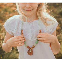 Collier portage et allaitement "Nuances de vert" Kangaroocare