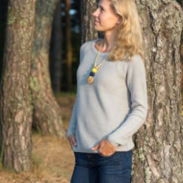 Collier de Portage "jaune & bleu marine" par Kangaroocare
