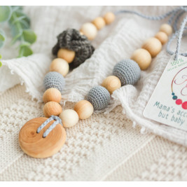 Collier portage et allaitement Kangaroocare Cool Air Anthracite Fleur