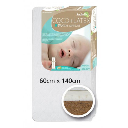 Matelas Bébé Coco Latex 60x140 cm Kadolis Matelas Bébé Coco Latex 60x140 cm Kadolis
