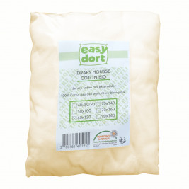 Fitted sheet Kadolis Organic cotton 60 x 120 cm