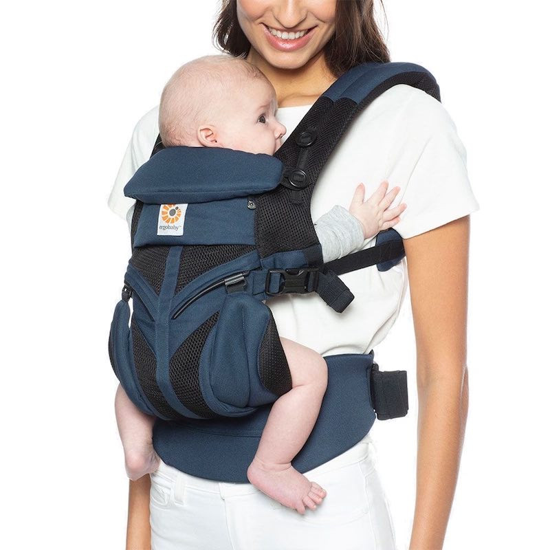 Ergobaby Omni 360 Cool Air Mesh Blue Black Raven carrier Expandable
