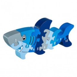 Puzzle Requin 1-10 en bois Lanka Kade