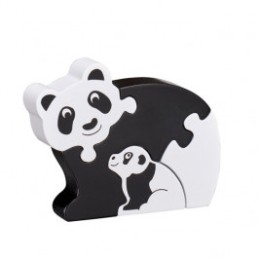 Puzzle Panda et bébé en bois Lanka Kade