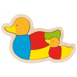 Puzzle en bois famille canard par Goki