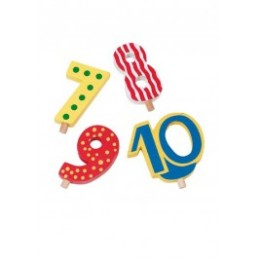 Chiffres interchangeables 7 à 10 pour train anniversaire