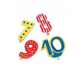Chiffres interchangeables 7 à 10 pour train anniversaire