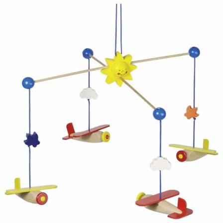 Goki Mobile avion - Jouet en bois Goki Mobile avion - Jouet en bois