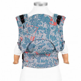 Fidella Melting Sea Anchor maritime blue (Size Baby) - baby carrier