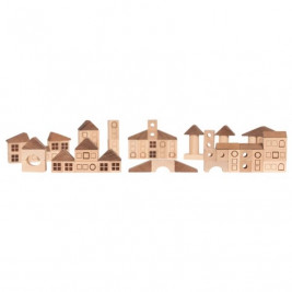 Goki Nature building Game city - wooden toys