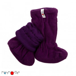 Manymonths Slippers portage winter wool Merinos Black / Silver Cloud