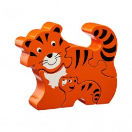 Puzzle Tigre et bébé en bois Lanka Kade