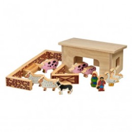 Étable en bois massif coloré 19 pièces Lanka Kade