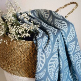 Limas Valerie Dark Mint - Écharpe de portage tissée en coton bio 460 cm