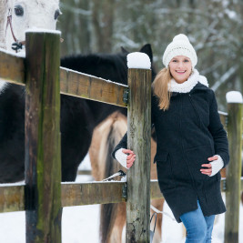 Mamalila babywearing - Hooded coat anthracite