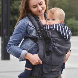 Kinder Hop Multi Grow Carrier Diamond Graphite porte-bébé évolutif