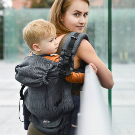Kinder Hop Multi Grow Carrier Diamond Graphite adjustable baby carrier