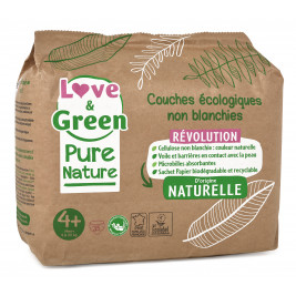Pure Nature Couches certifiées Ecolabel et hypoallergéniques T1 x 32