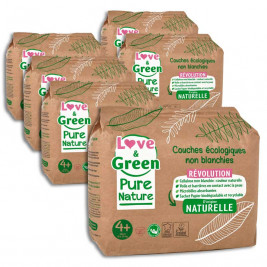 Love and Green Pack 6x23 disposable Diapers size 1 (2 to 5 kg)