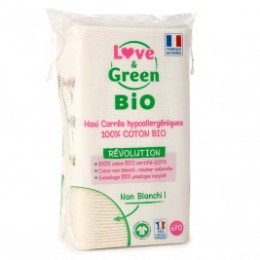 Love & Green BIO Cotons Maxi Carrés x70