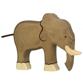 Vache debout noire Holztiger