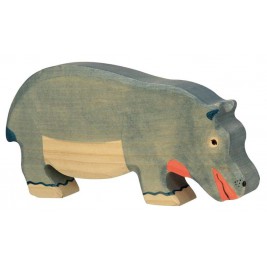 Vache debout noire Holztiger