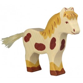 Vache debout noire Holztiger