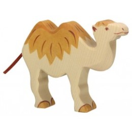 chameau en bois debout Holztiger