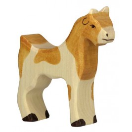 Vache debout noire Holztiger