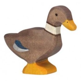 Canard en bois nageant Holztiger