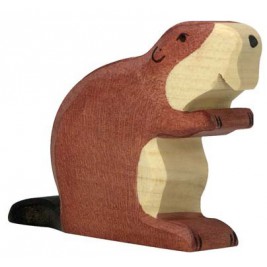 Vache debout noire Holztiger