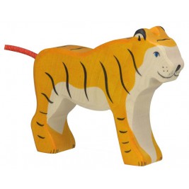 Vache debout noire Holztiger