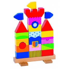 Chateau Goki à empiler jouet en bois