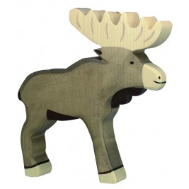 Vache debout noire Holztiger