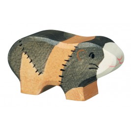 Vache debout noire Holztiger