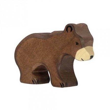Petit ours brun en bois Holztiger Petit ours brun en bois Holztiger