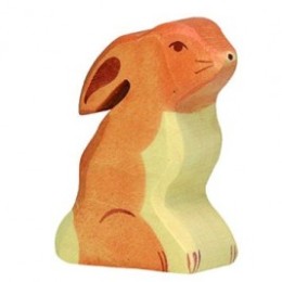 Lapin assis Holztiger