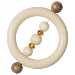 Hochet anneau ambre