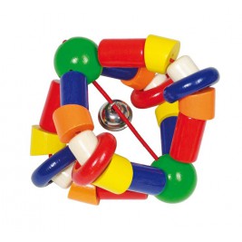Rattle elastic wood and bells Heimess