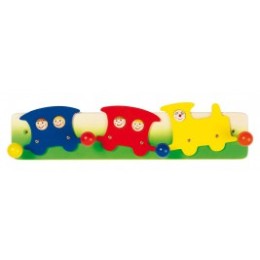 Portemanteau train en bois Heimess