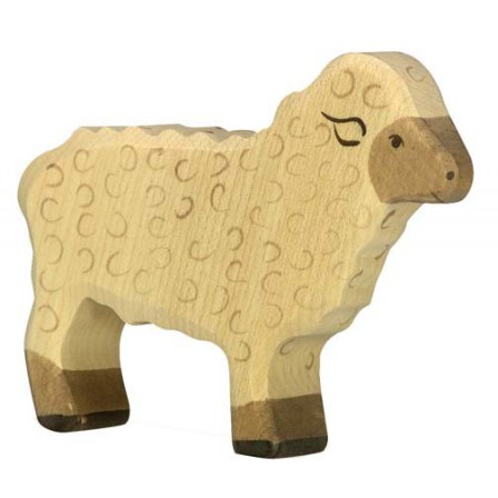 Mouton blanc en bois Holztiger Mouton blanc en bois Holztiger