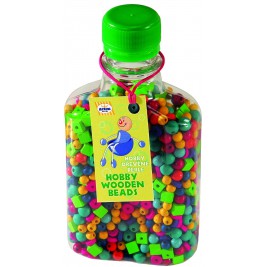 Assortiment de perles couleur en bois