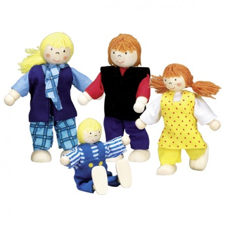 Famille moderne, poupées articulées Goki Famille moderne, poupées articulées Goki