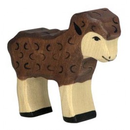 Vache debout noire Holztiger